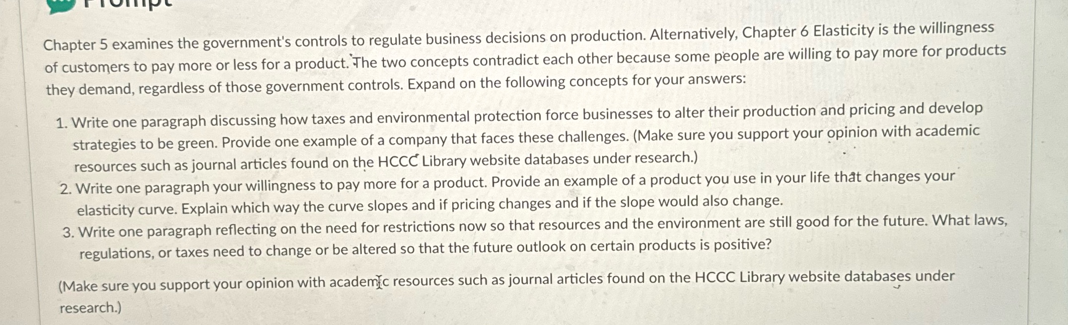 , FivIlIpPL Chapter 5 examines the government's controls to regulate business