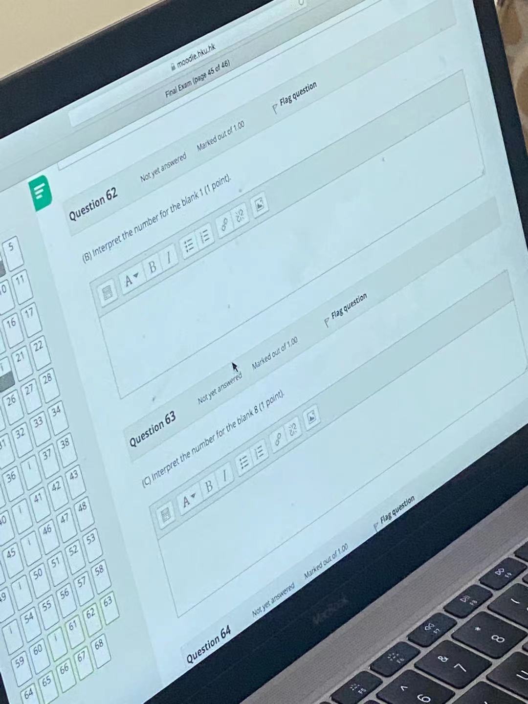 68 66 67 4 64 65 3 2 1 202 Finish attempt