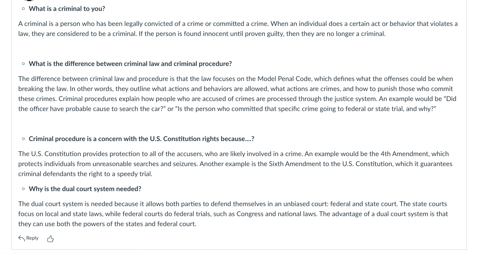 your thoughts of their post, and whether you agree or disagree with