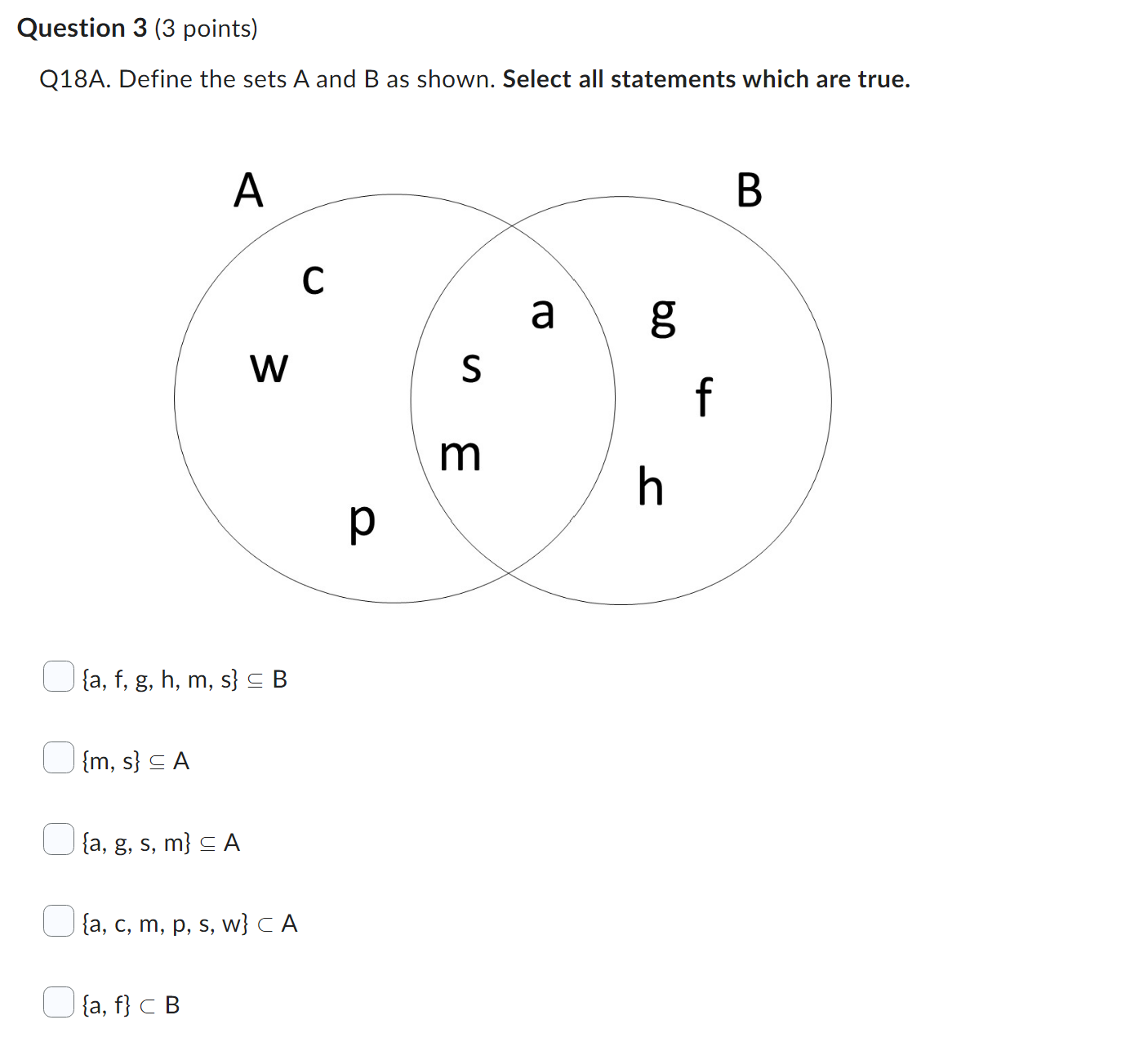 and D as shown. Find A n B n C. A 0