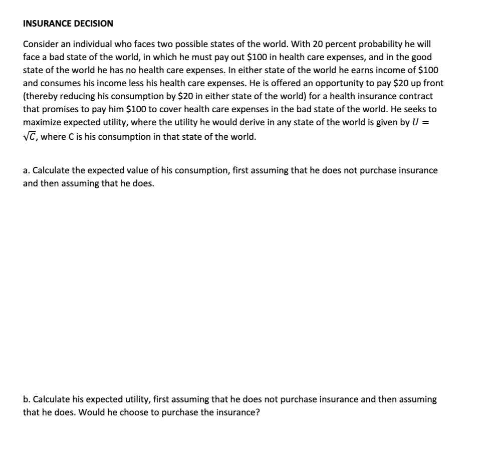 label the two possible outcomes mentioned above. b. Draw a line connecting