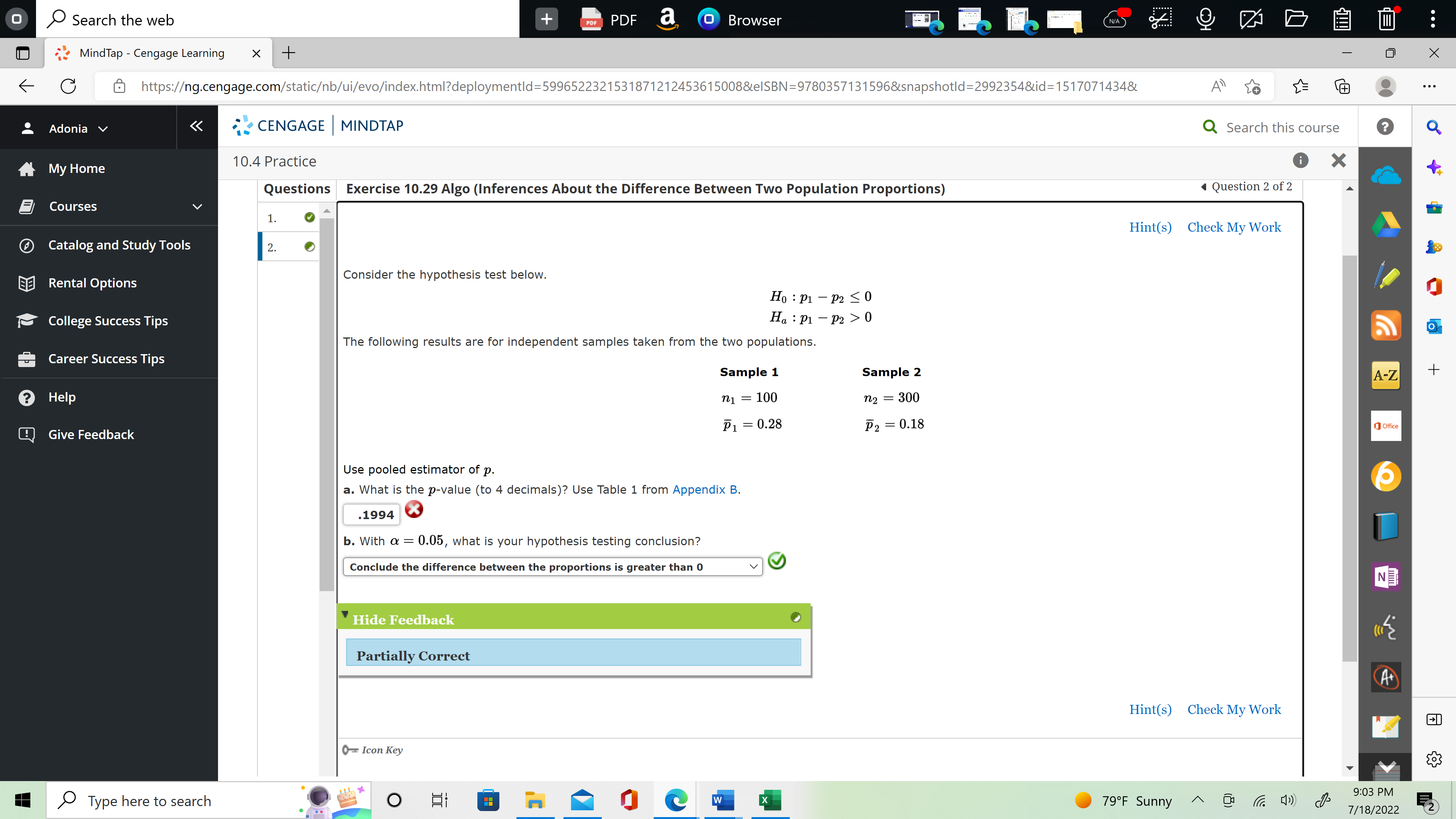 . . MindTap - Cengage Learning X + X https:/g.cengage.com/staticb/ui/evo/index.html?deploymentld=5996522321531871212453615008&elSBN=9780357131596&snapshotld=2992354&id=1517071434& . .