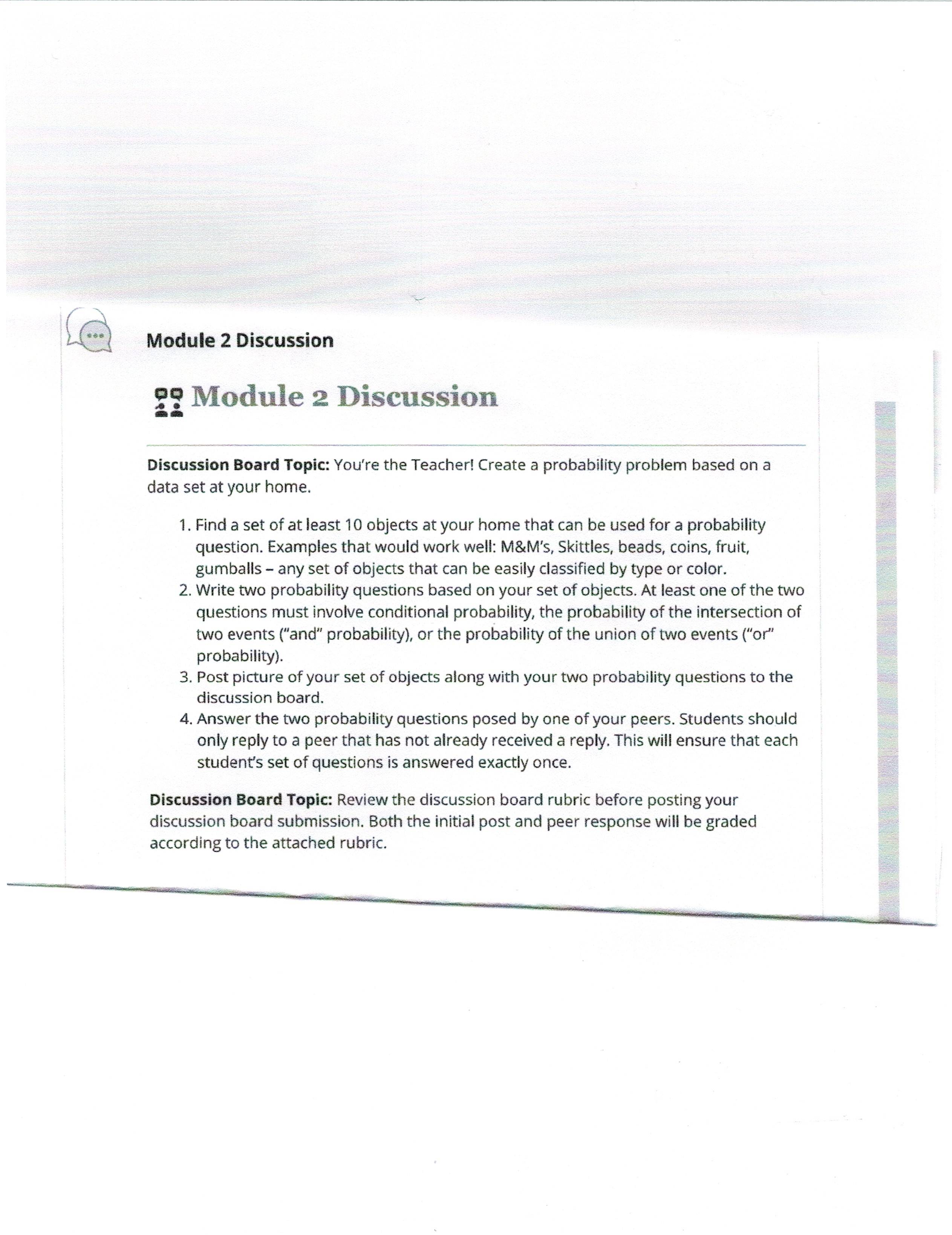 I need to answer a probability problem. I need to find