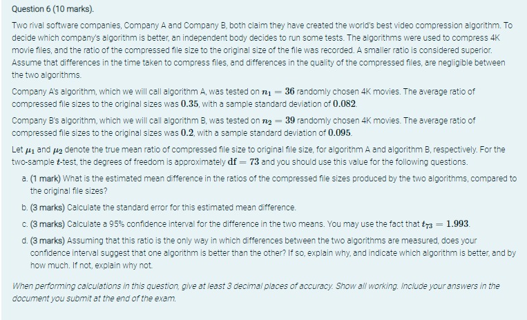 Company B, both claim they have created the world's best video compression