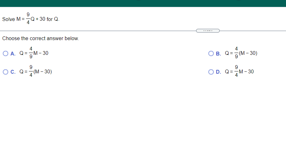 present in your choice. O A. {x XER or XET} = {