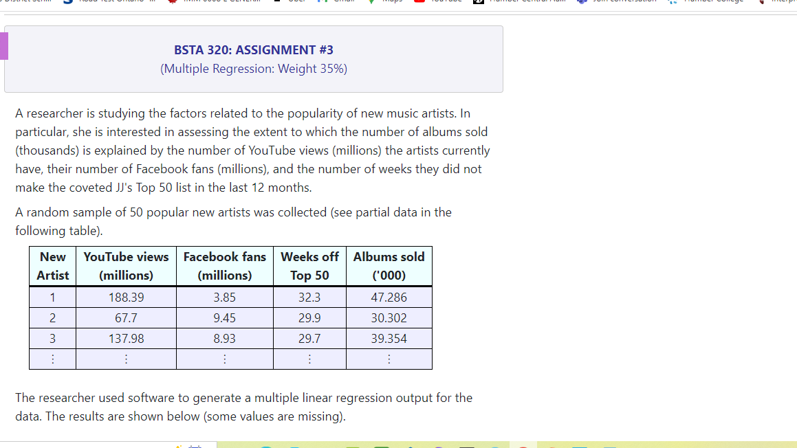 (Multiple Regression: Weight 35%) T -v-.. ._ c... .._... BSTA 320: