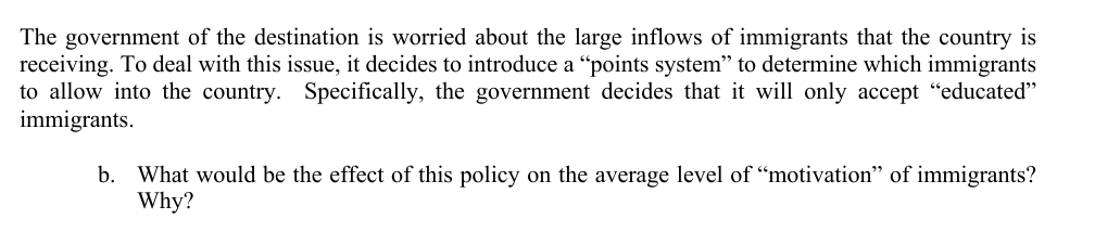 *\"uneducated\". Workers\" wages depend on whether they are \"educated\" or \"uneducated\Migrating from
