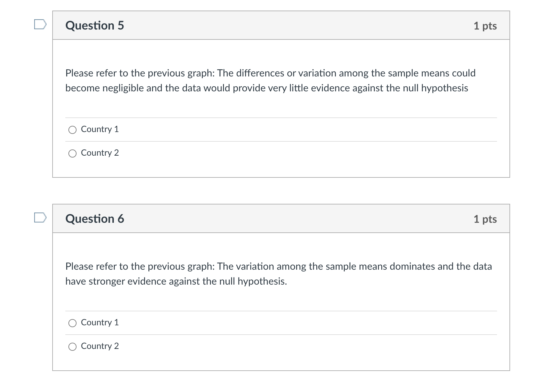population means or merely due to sampling variability?" In order to answer