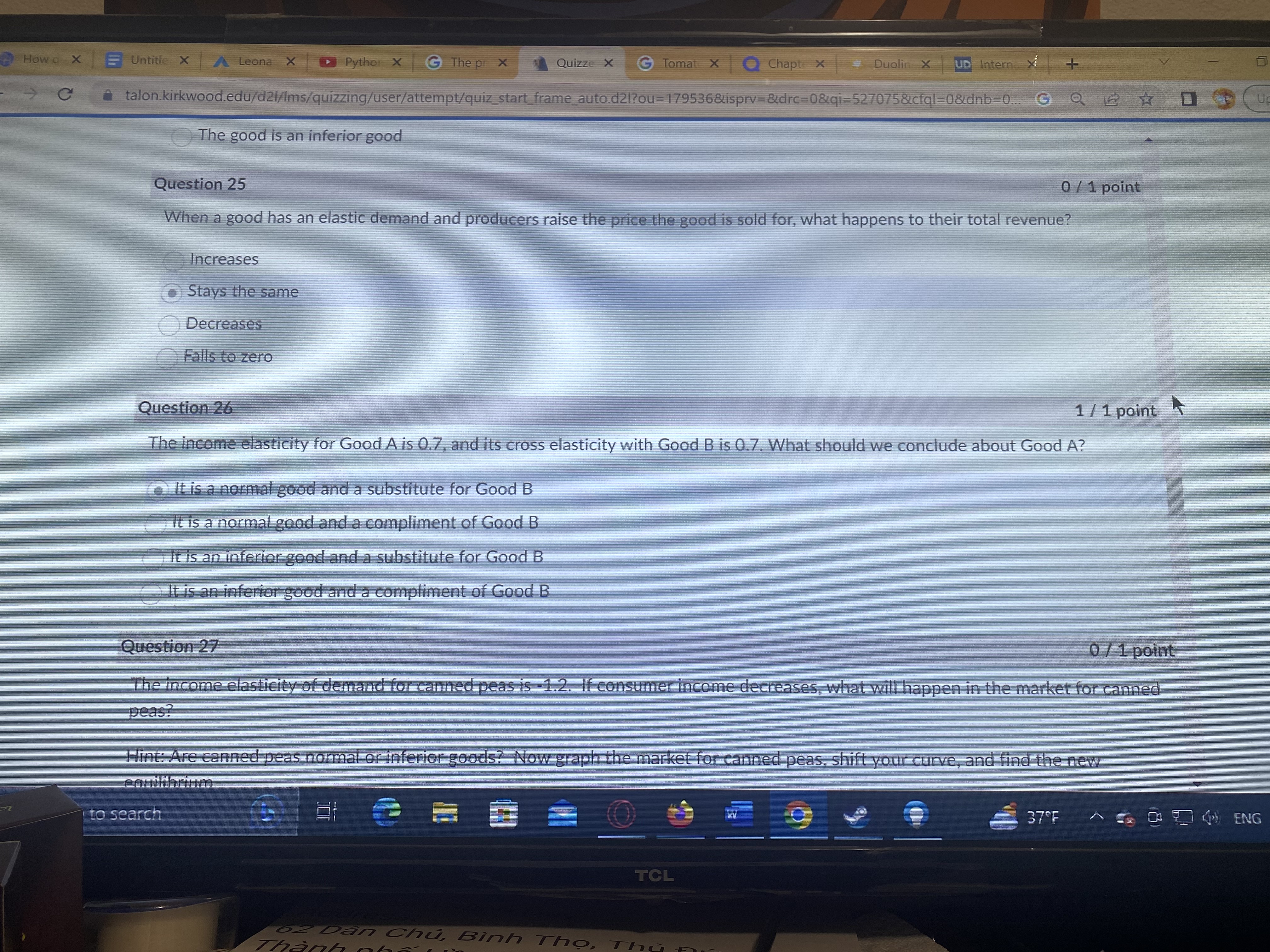 $1.50 3,000 1,800 Using the table above, what is the equilibrium price