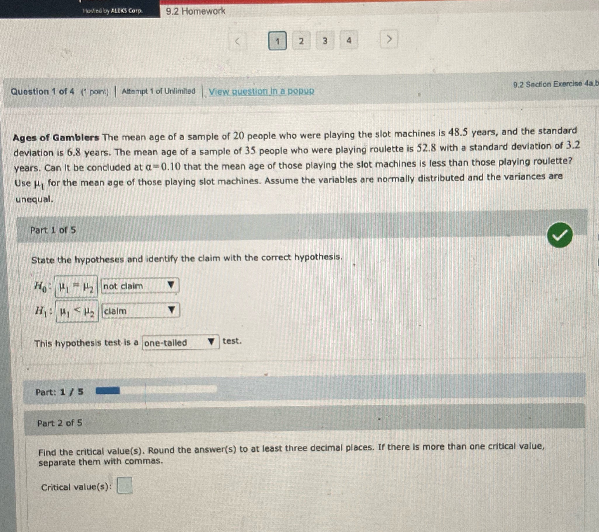 do not the reject the null?And finally is there enough evidence to