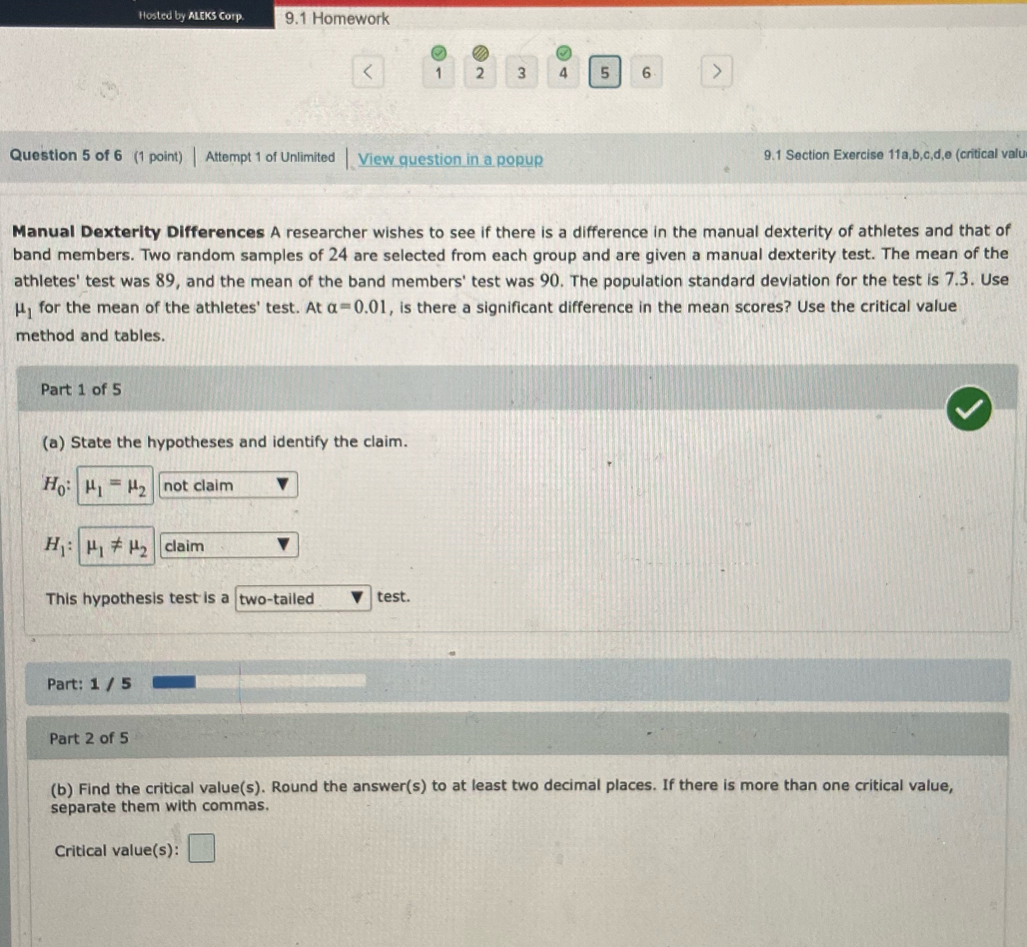 do not the reject the null?And finally is there enough evidence to
