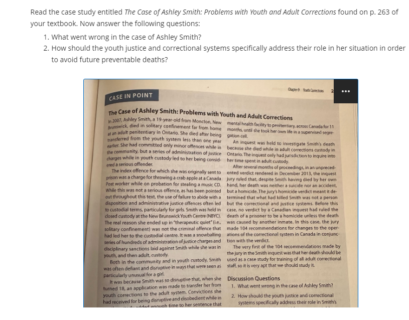 tooth ondAo'uit Corrections found on p. 263 of your textbook. Now answer