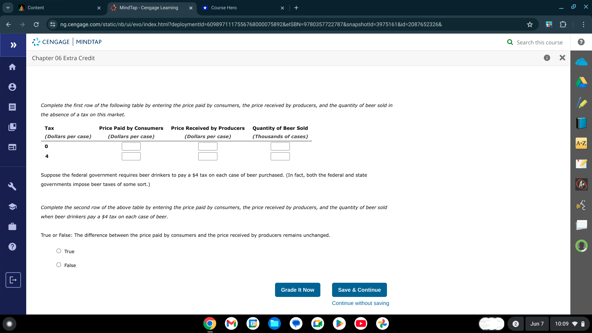 :'. CENGAGE | MINDTAP Q search this course Chapter 06 Extra Credit