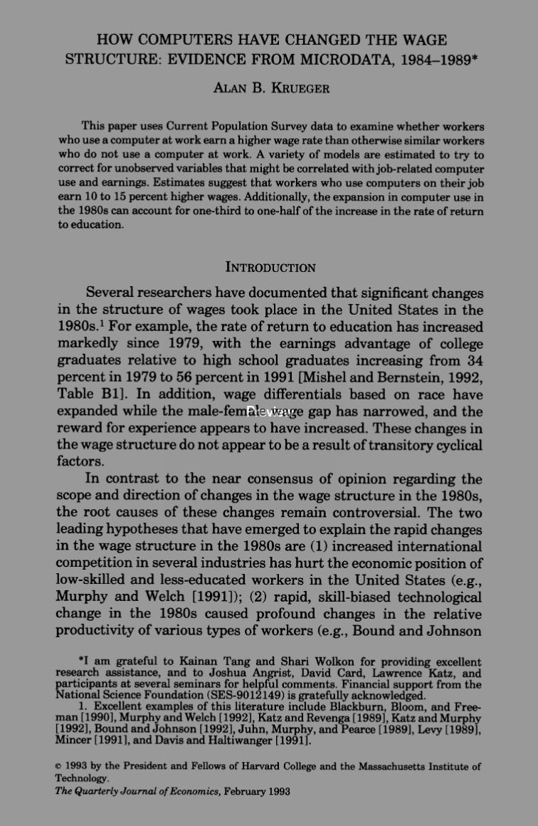 equation estimated in column (4) of table II. (b) It is claimed