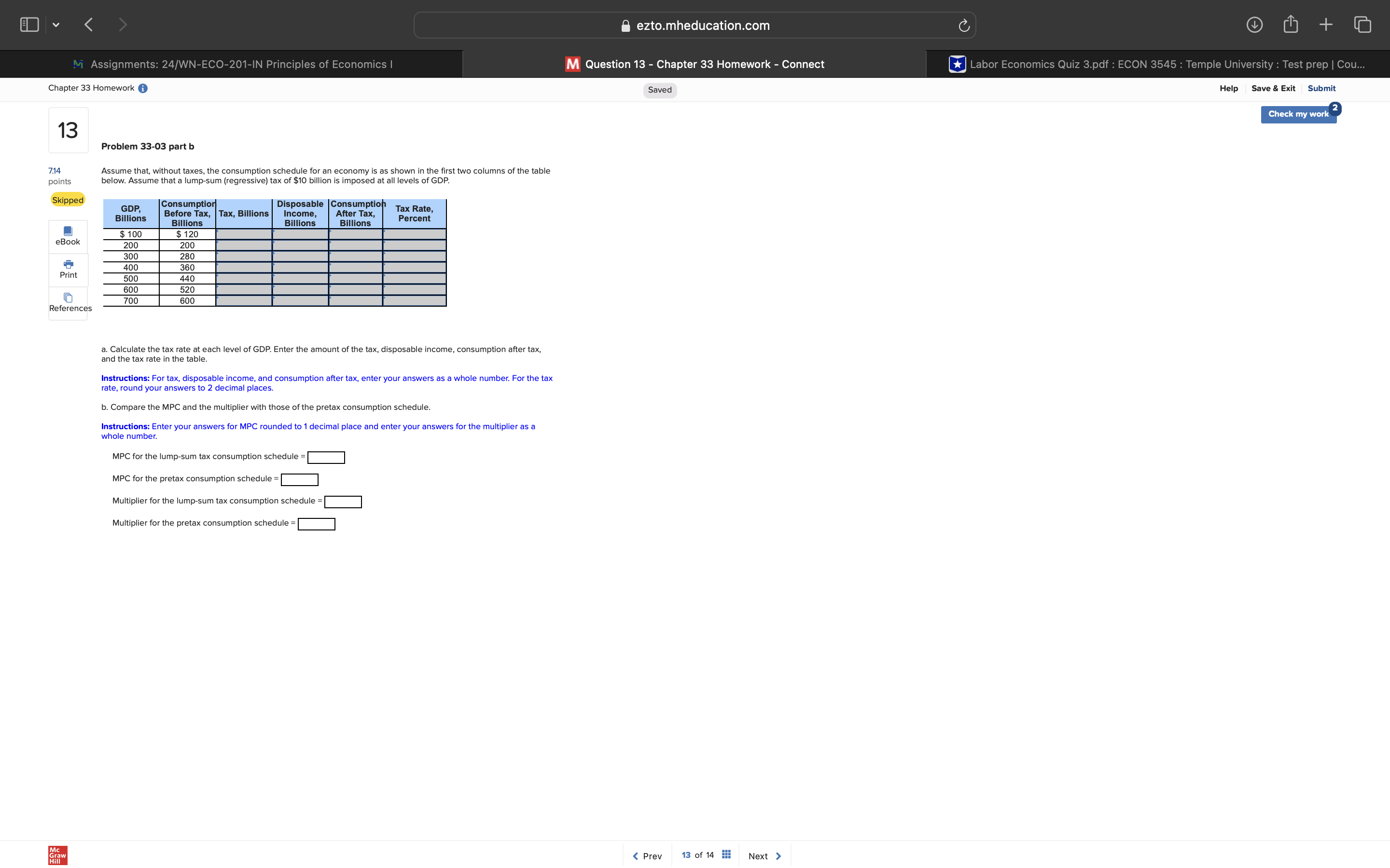 Principles of Economics | M Question 11 - Chapter 33 Homework -