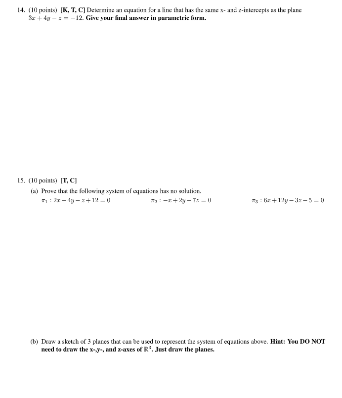 0, 3), 5 = (2,3, 1), and = (1, 3, -3), determine