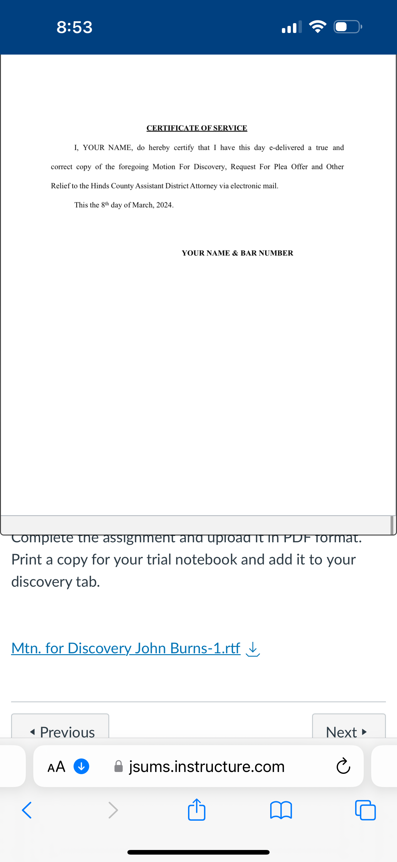 NO. JOHN BURNS DEFENDANT COMES NOW, DEFENDANT, JOHN BURNS, by and through