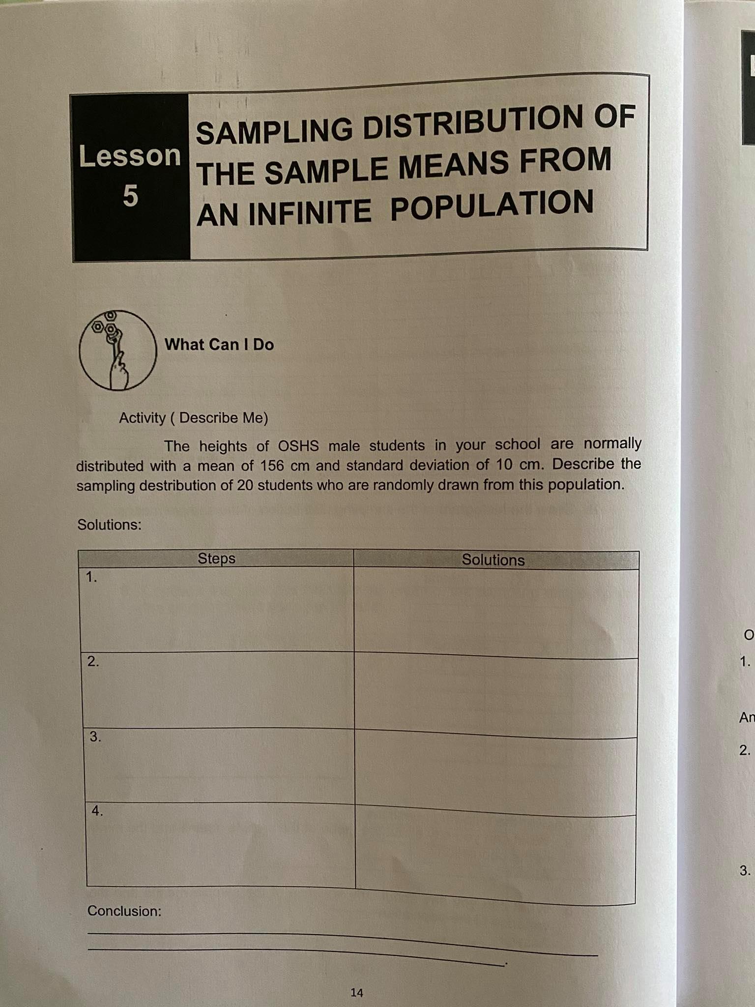 and Describe The scores of individual students on a national achievement test