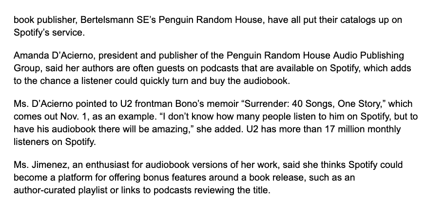 titles by horror writer Stephen King, journalist Malcolm Gladwell and romance novelist