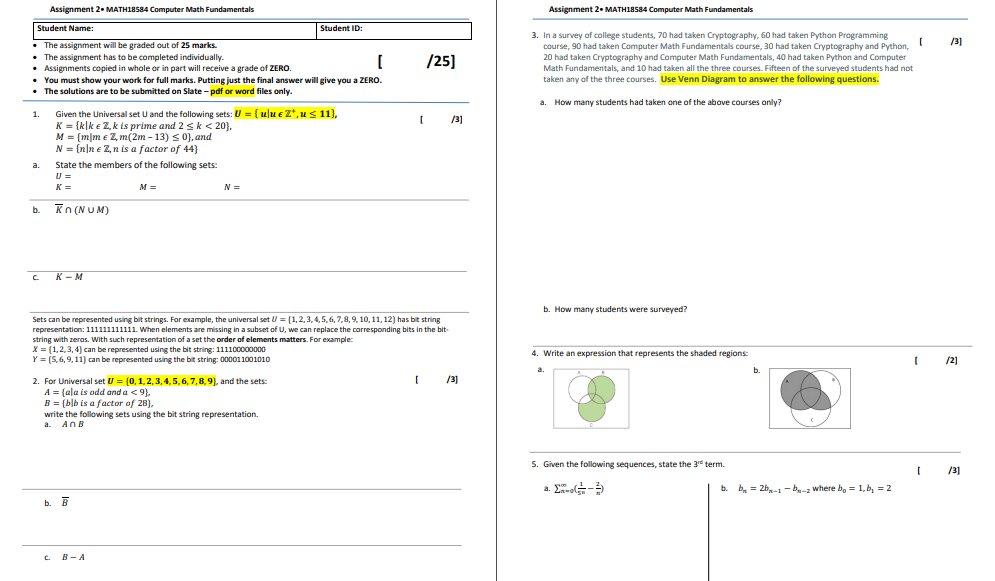  Assignment 2. MATH18584 Computer Math Fundamentals Assignment 2. MATH18584 Computer Math