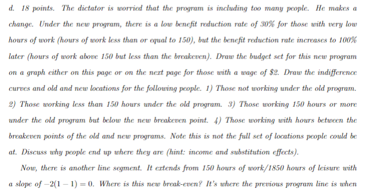 an welfare benefit of G=1000, and then tares away that income at