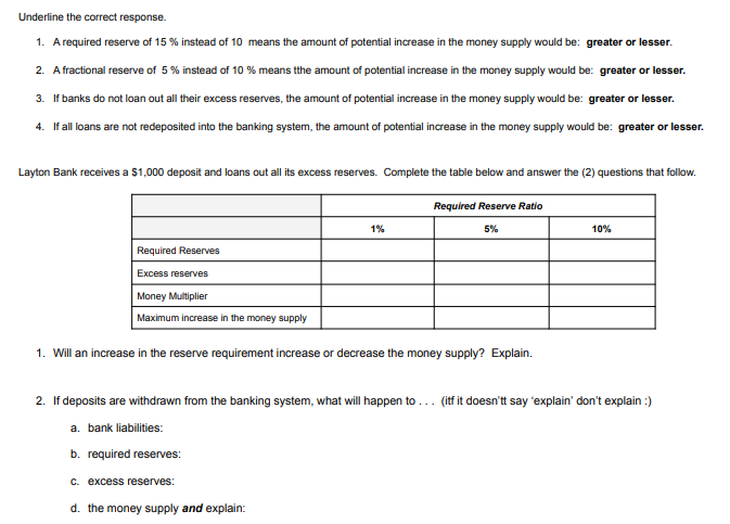 name the condition and rationalize why this is so. i. Hint: Draw