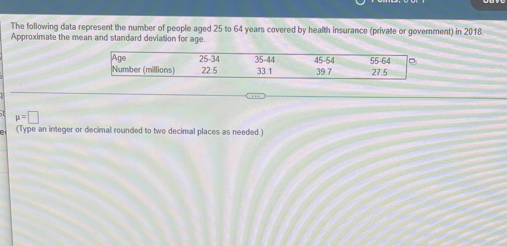 of people aged 25 to 64 years covered by health insurance (private