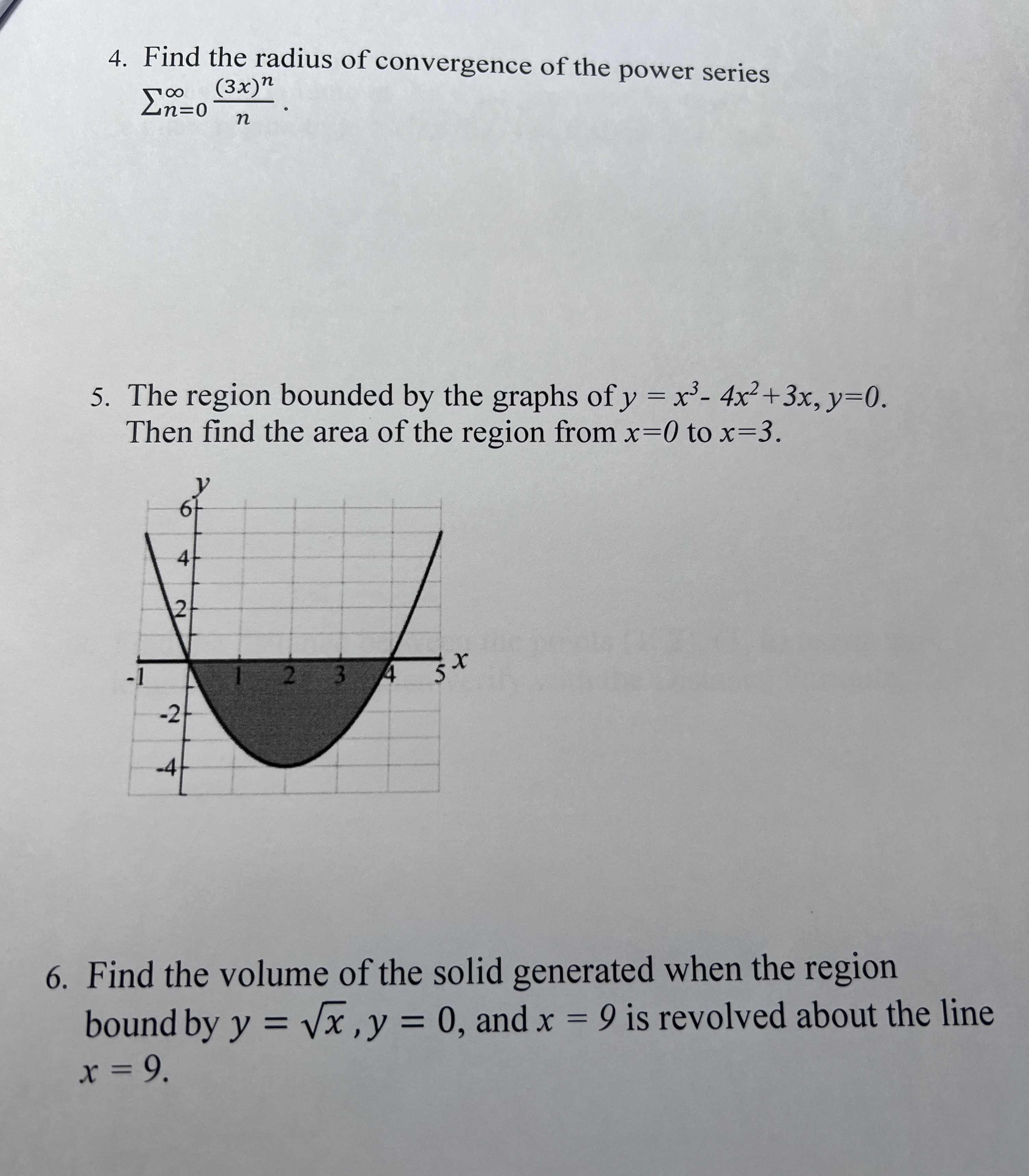 series. Zn=1 - 3n 2n+1, 3. Find the Maclaurin polynomial of degree