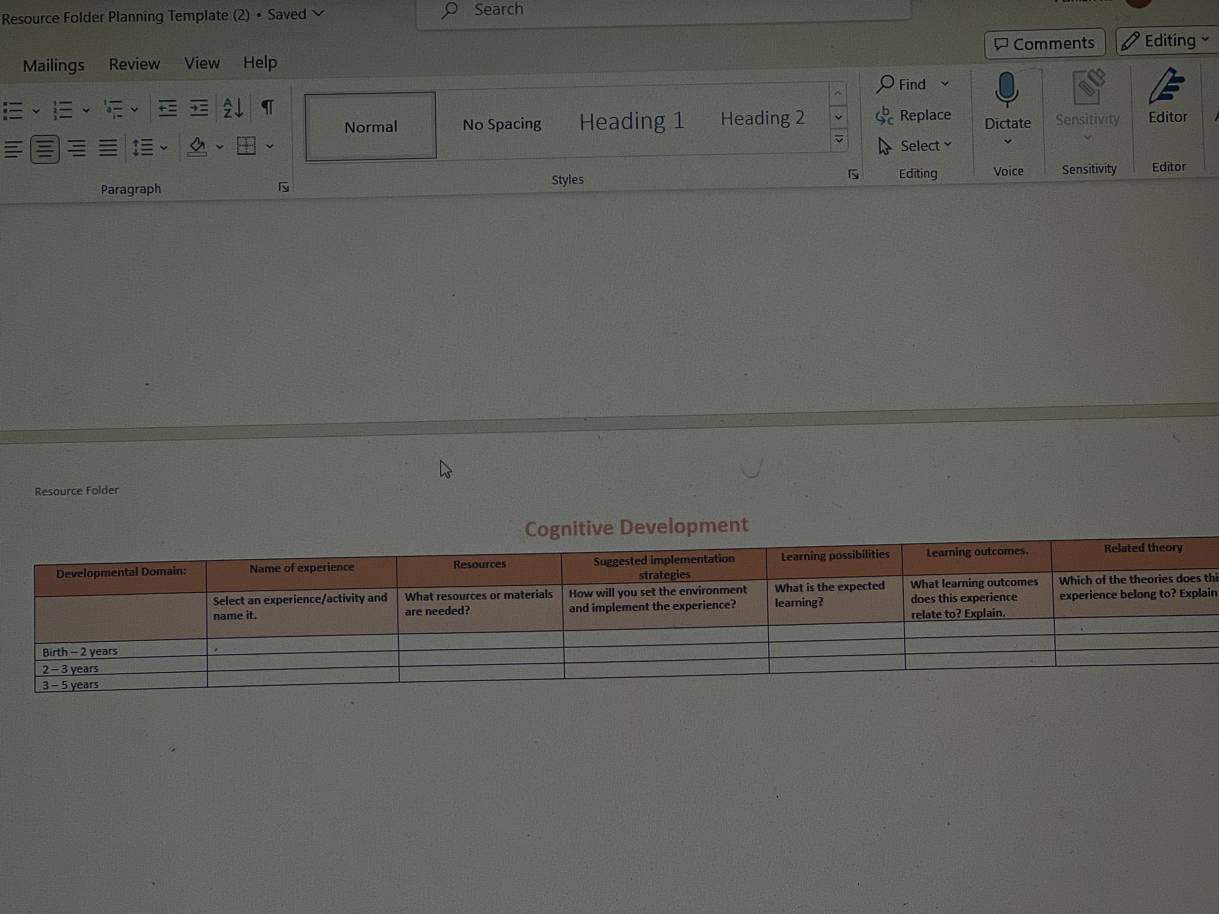 implement and critically reflect on an educational program that responds to the