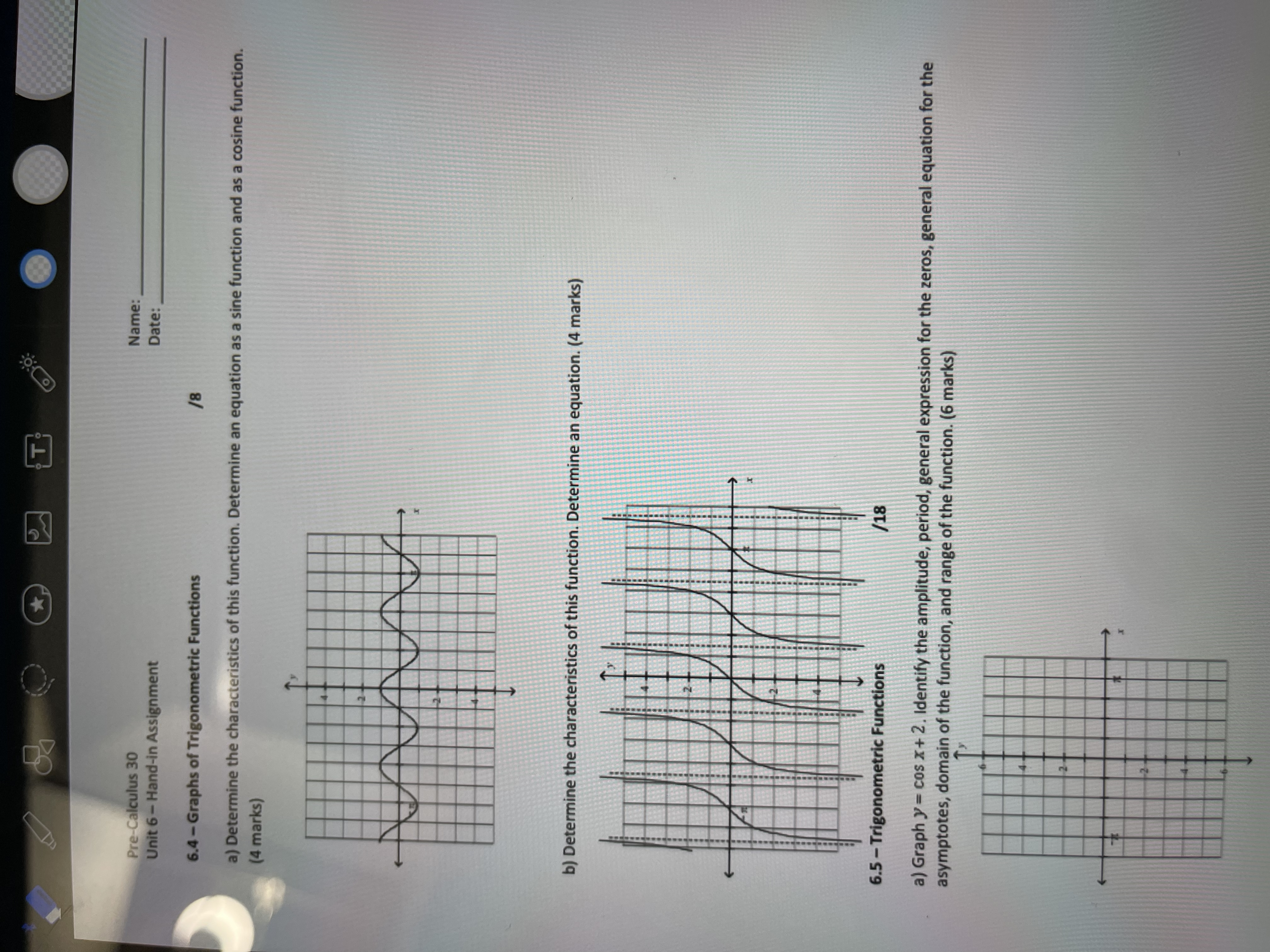 Angles in Standard Position and Arc Length 18 a) What is the