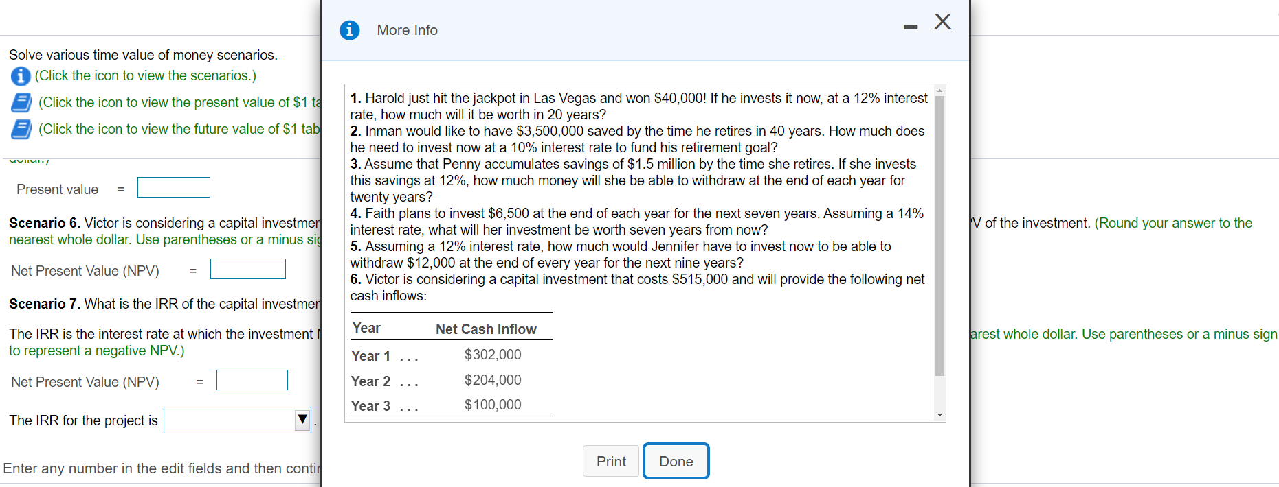 answer to the nearest whole dollar.) Future value = Scenario 2. lnman