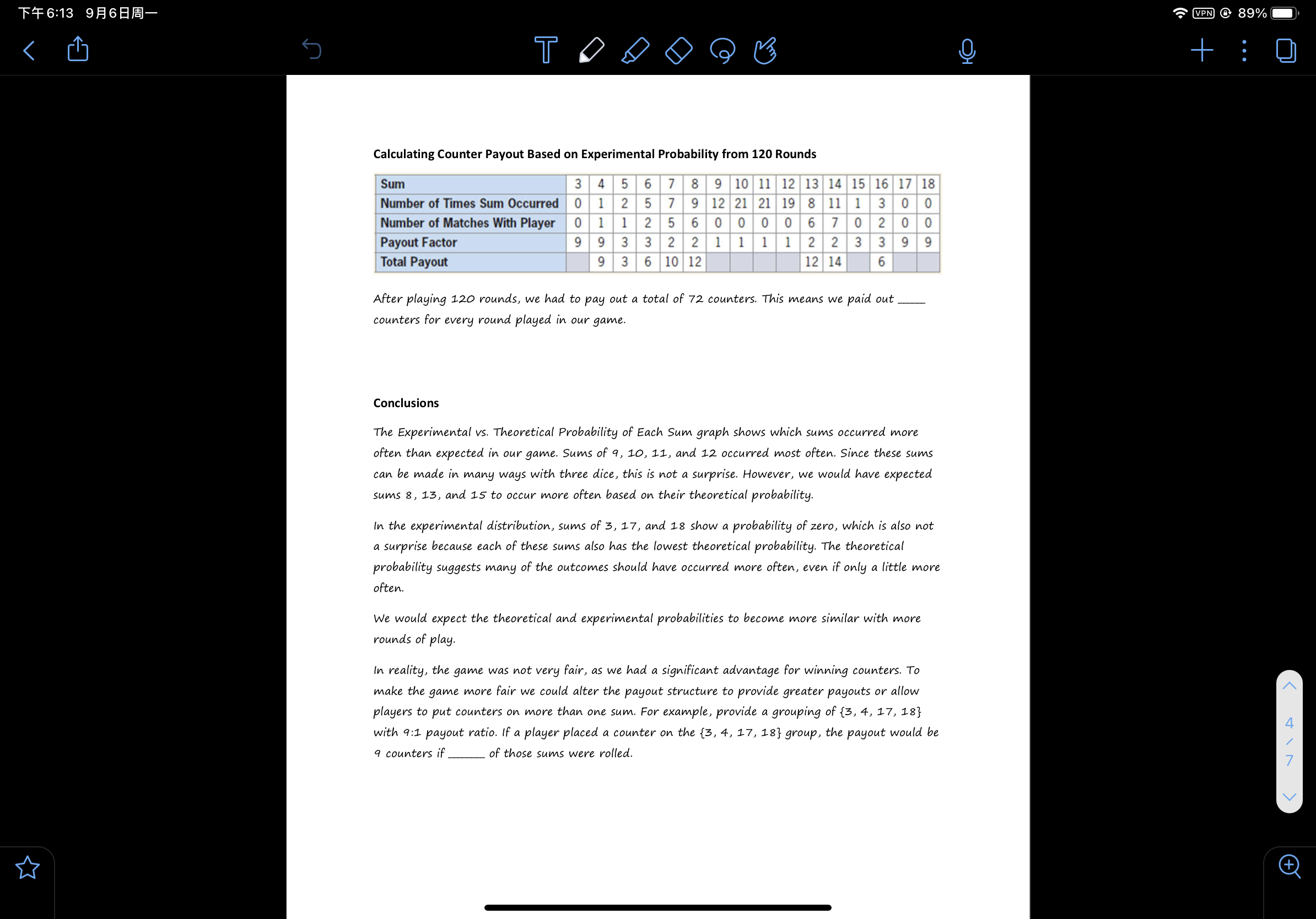 9.1 for the game instructions. Read Kaelyn and Emma's report. Then, complete