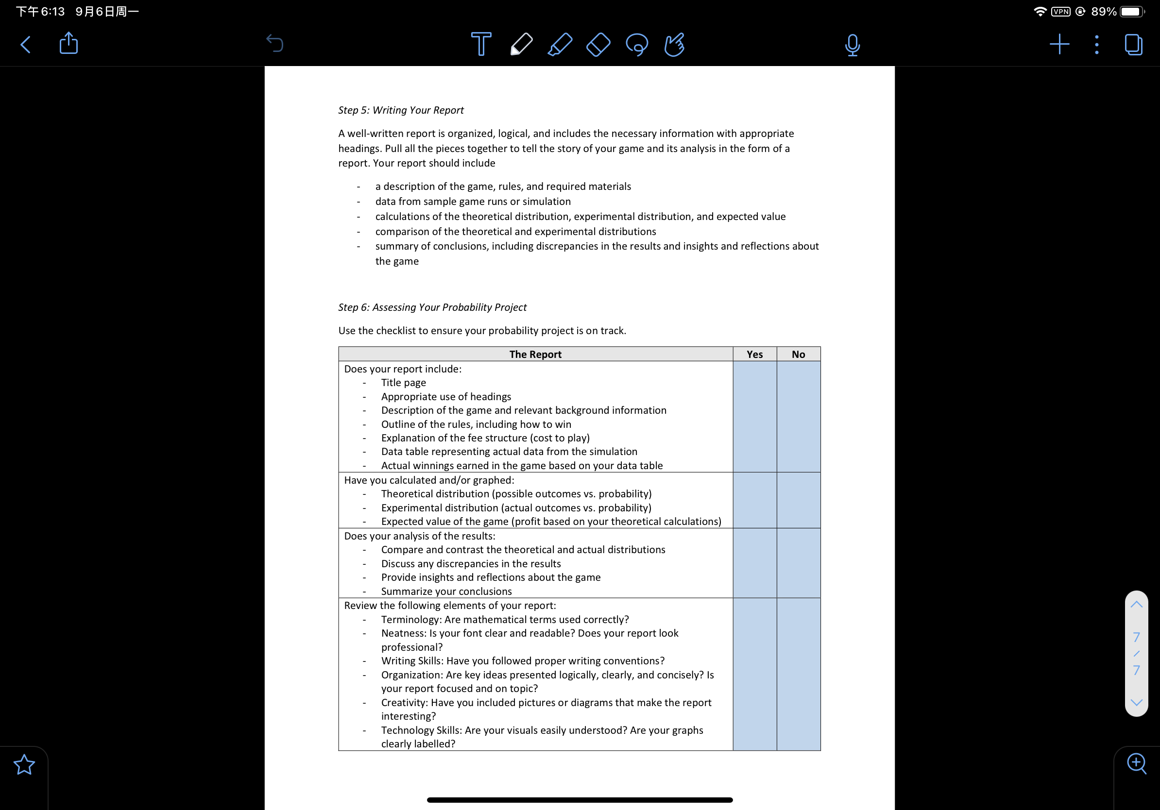 report, Record your ideas. Triple Your Chances, Double Your Counters: Student Analysis
