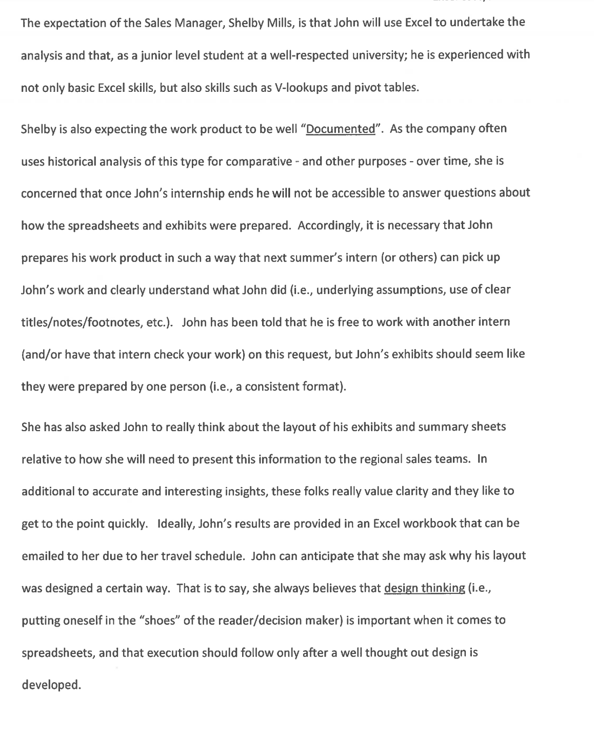 eectiveness of each salesperson. For the data available, prepare a ranking of