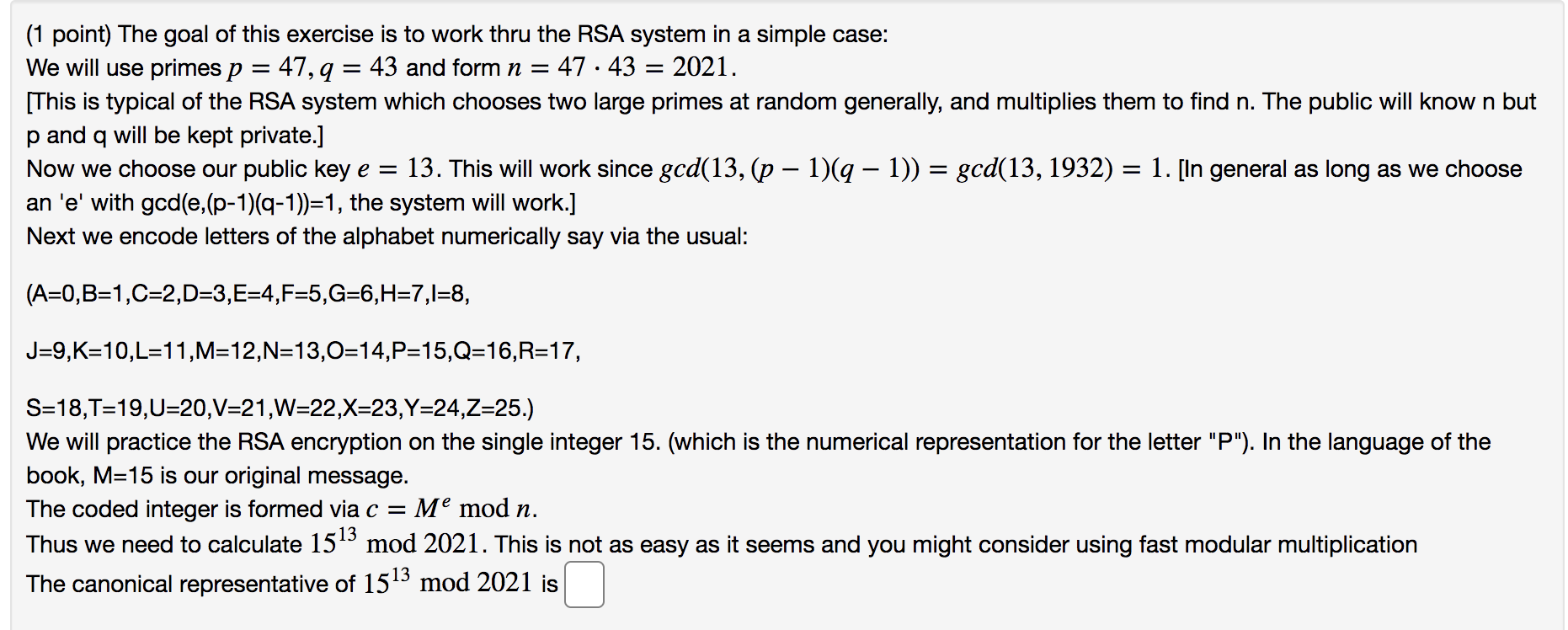 back into letters. (a) f(p) = (p + 2) mod 26 (b)
