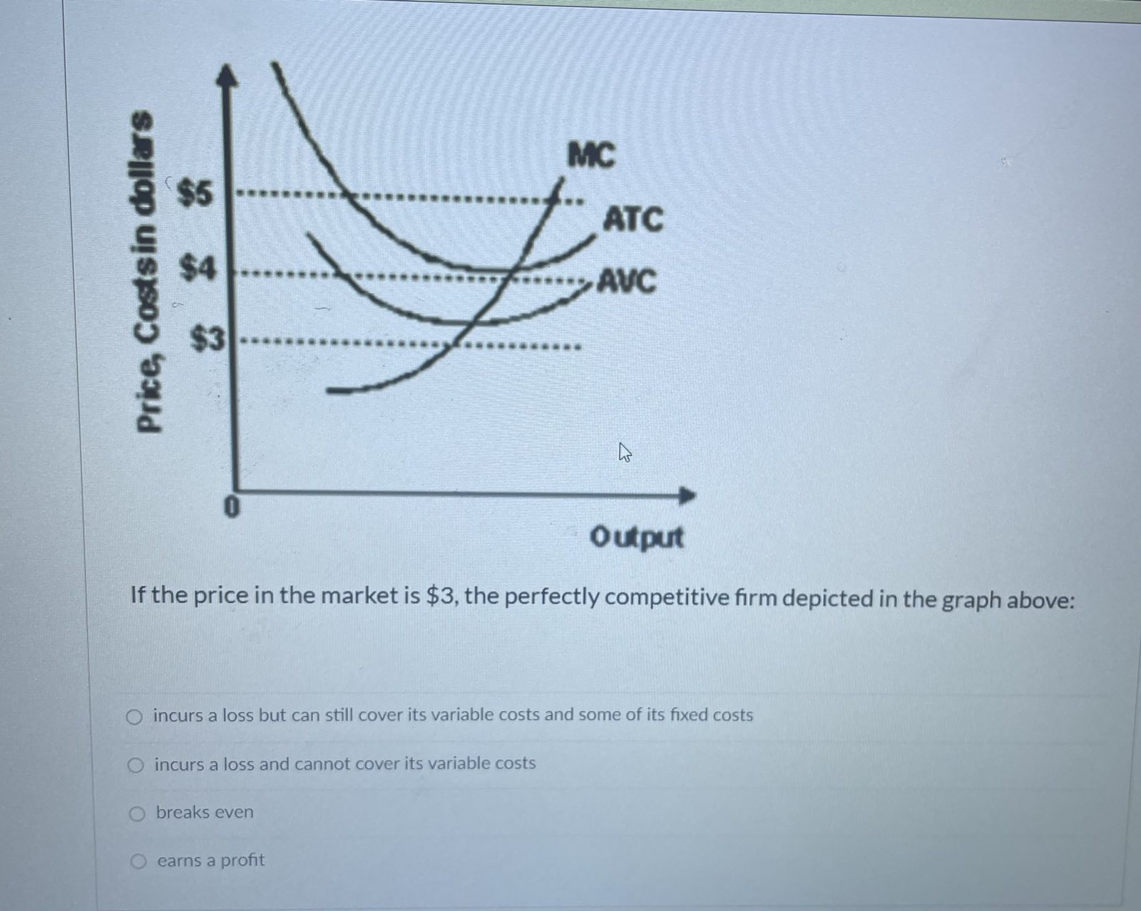 $8; $8; decrease production $8.5; $8.5; shut downMC E Price, cost ATC