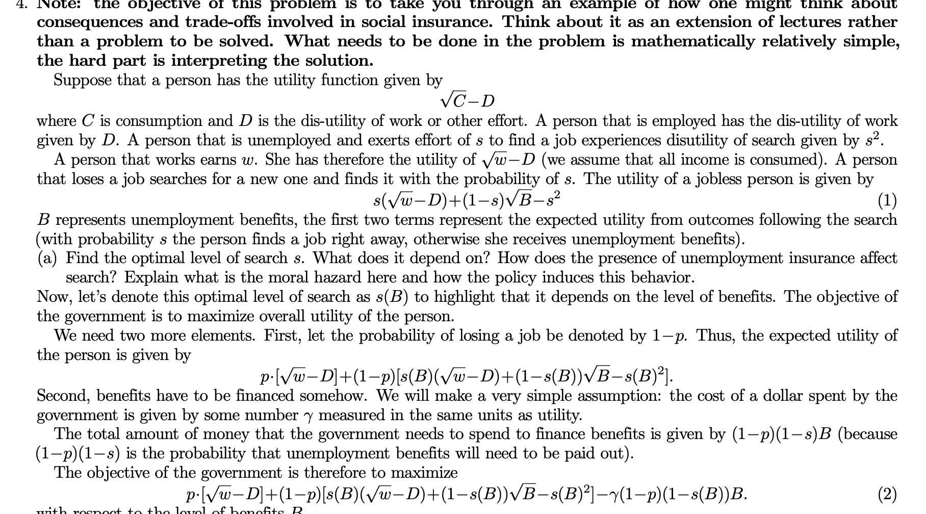 4. Note: the objective of this problem is to take you