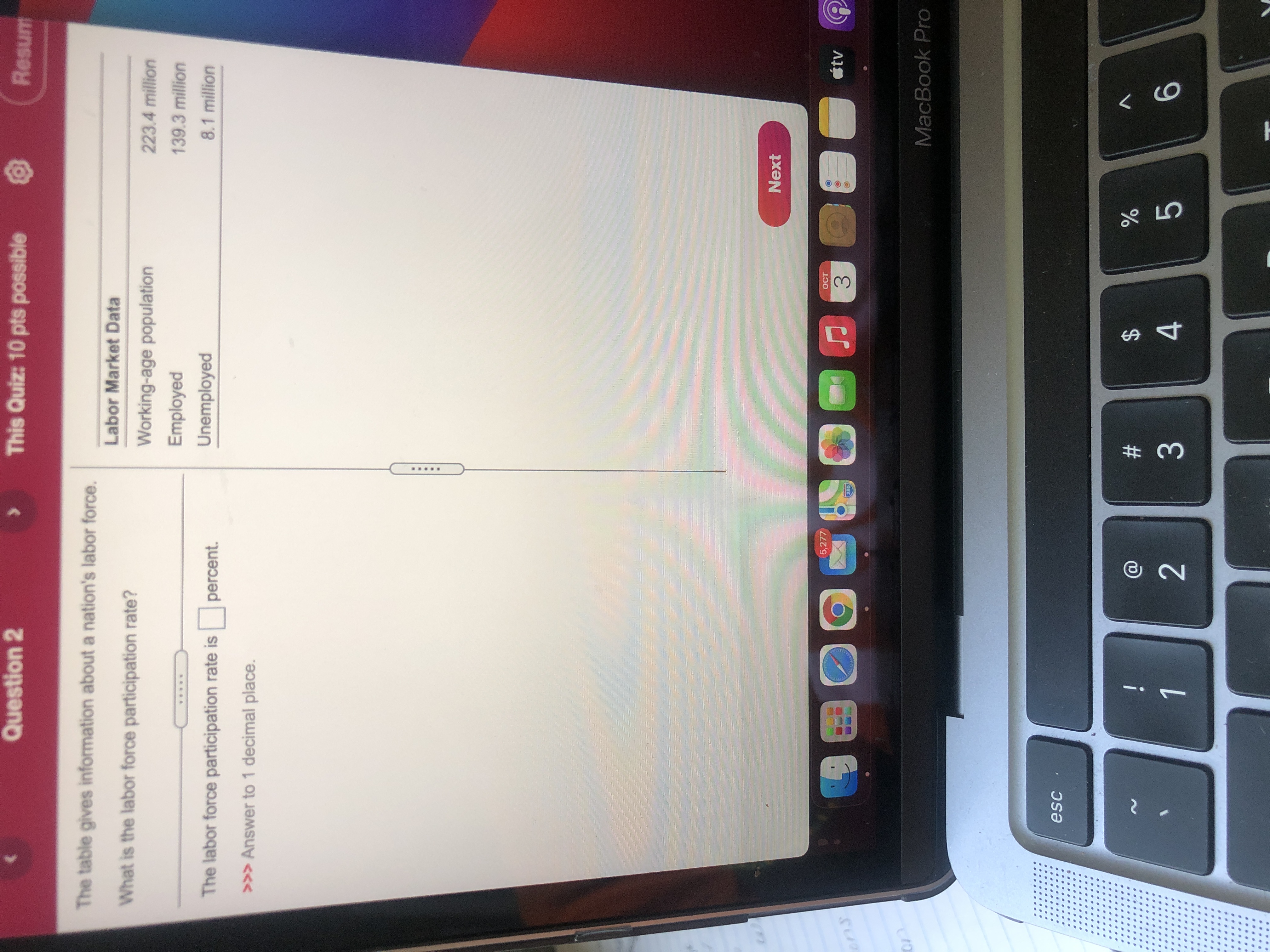  Question 2 This Quiz: 10 pts possible Resum The table gives