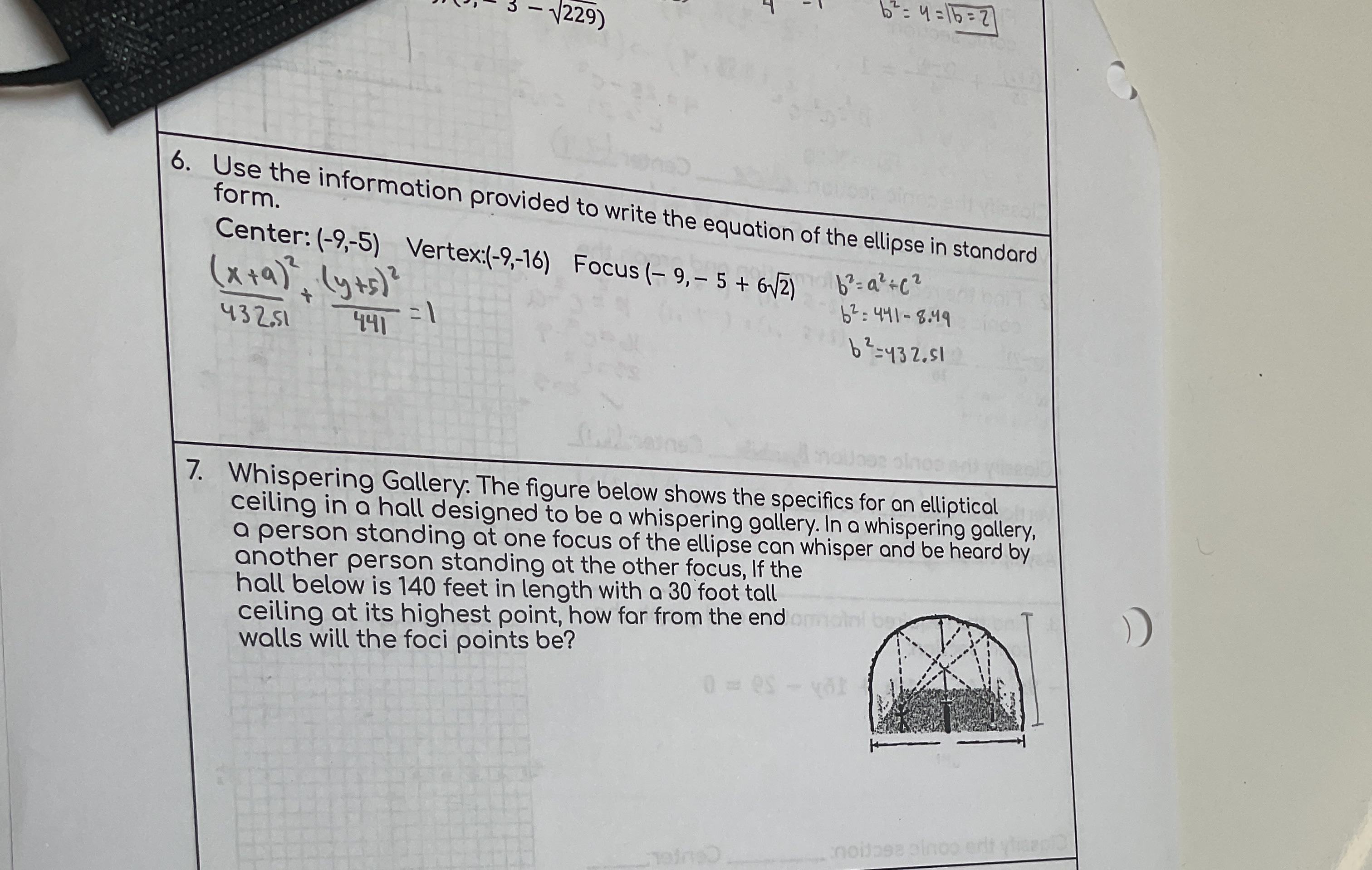 How do you solve number 7? b = 4 =16=21 3