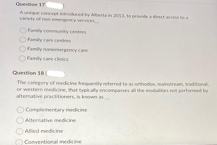 services Family community centres Family care centres Family nonemergency care Family care