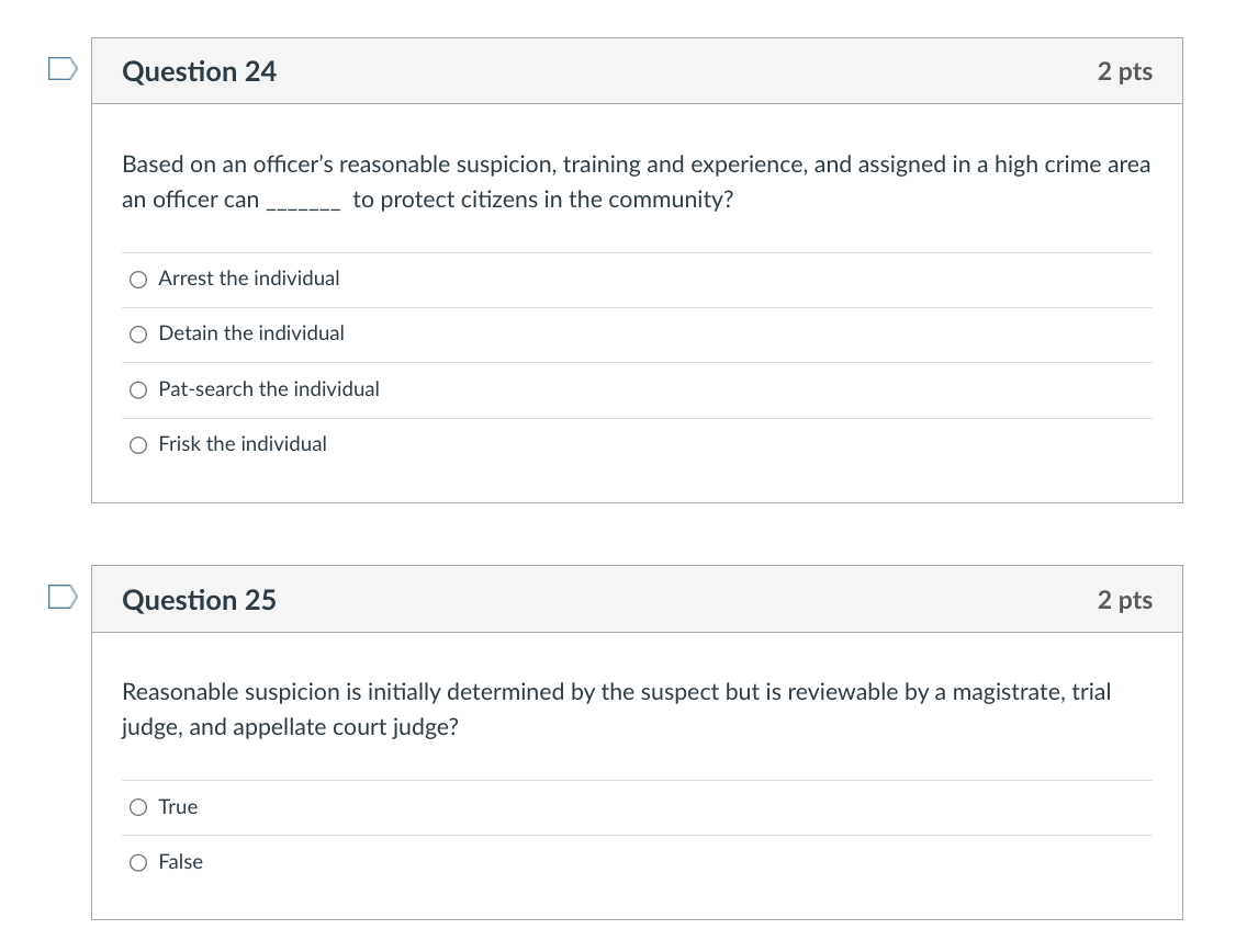 Sixth Amendment O Fourthteeth AmendmentD Question 16 2 pts The Exclusionary Rule