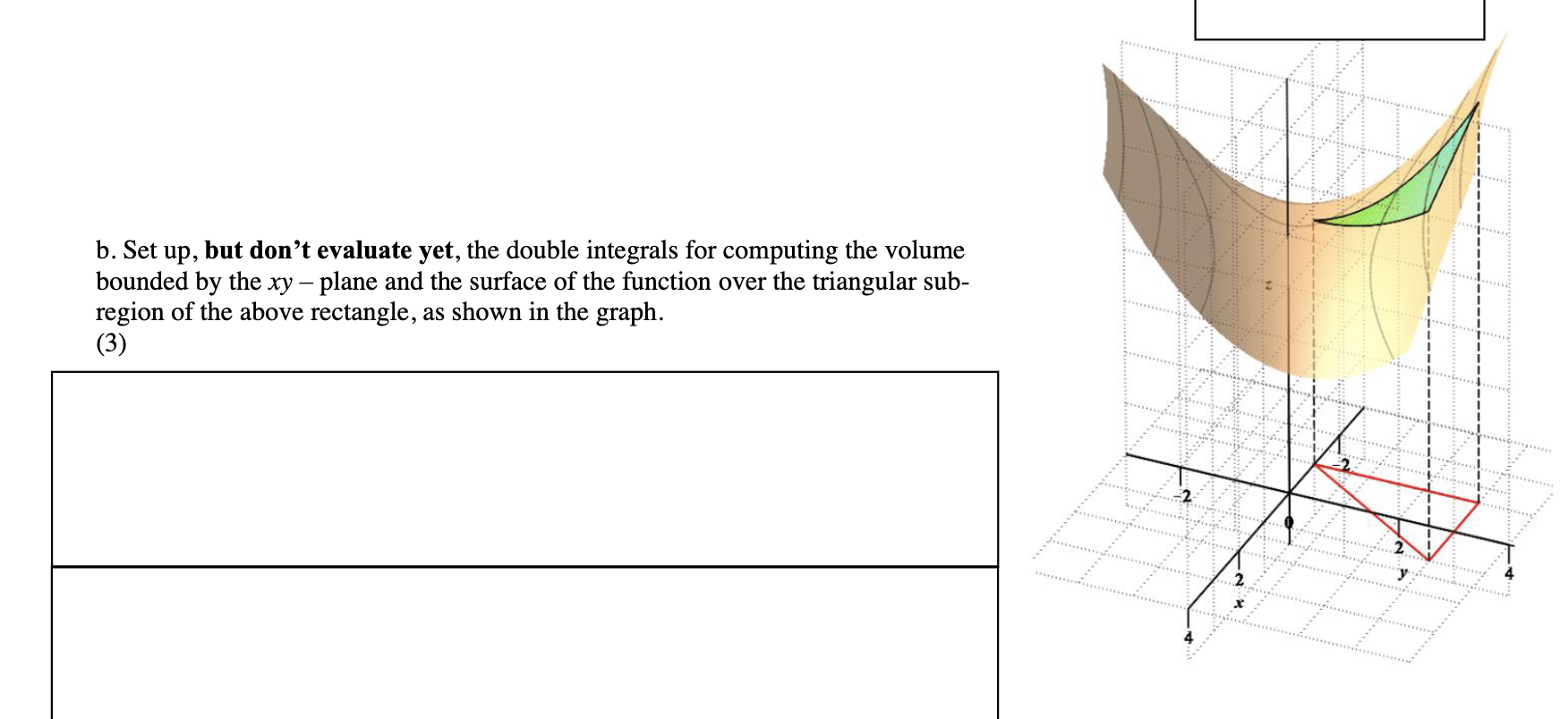 1, 0 S y S 3}. Use either order of integration. Use