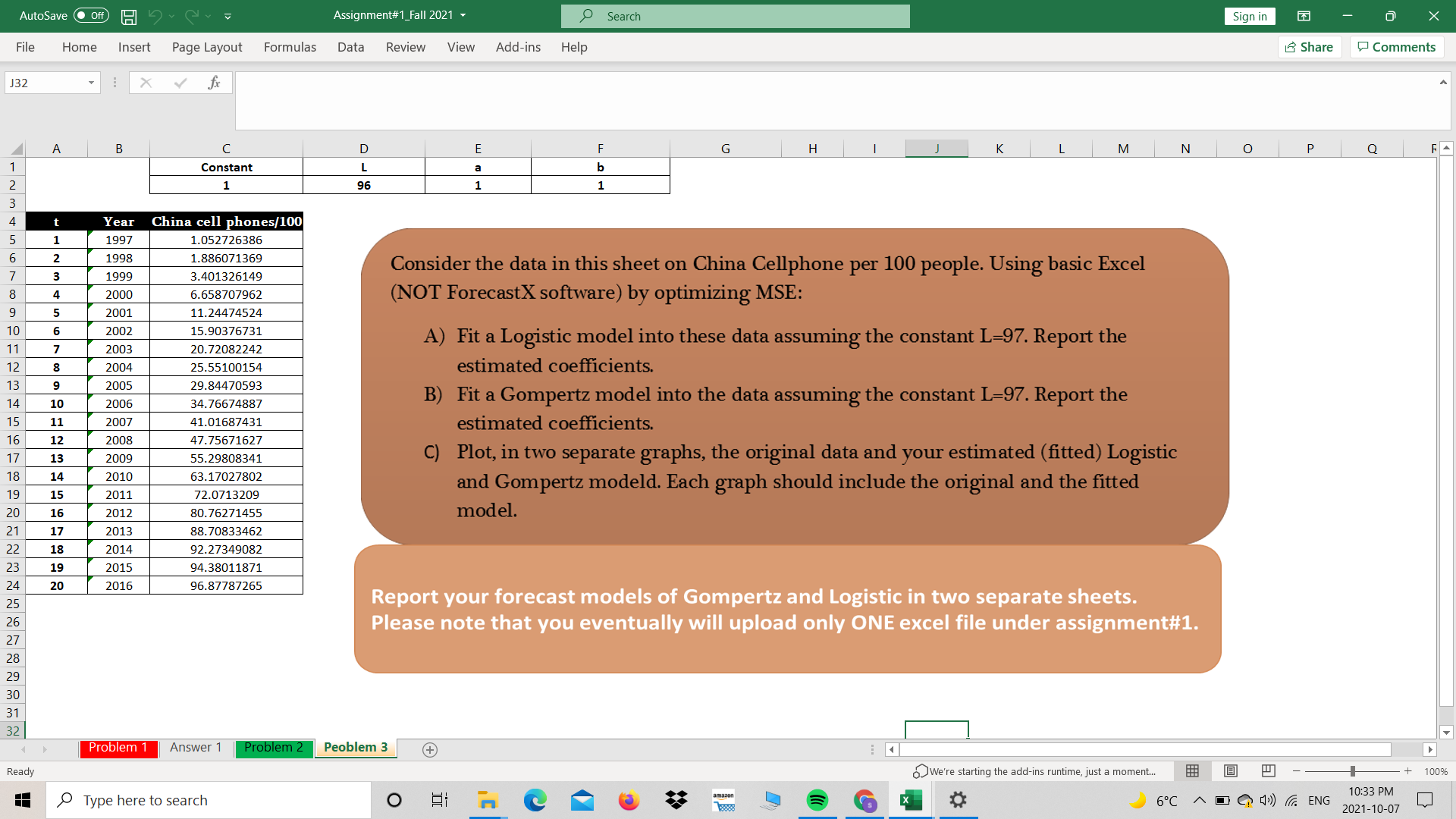  AutoSave . Off 14) + Assignment#1_Fall 2021 - Search Sign in