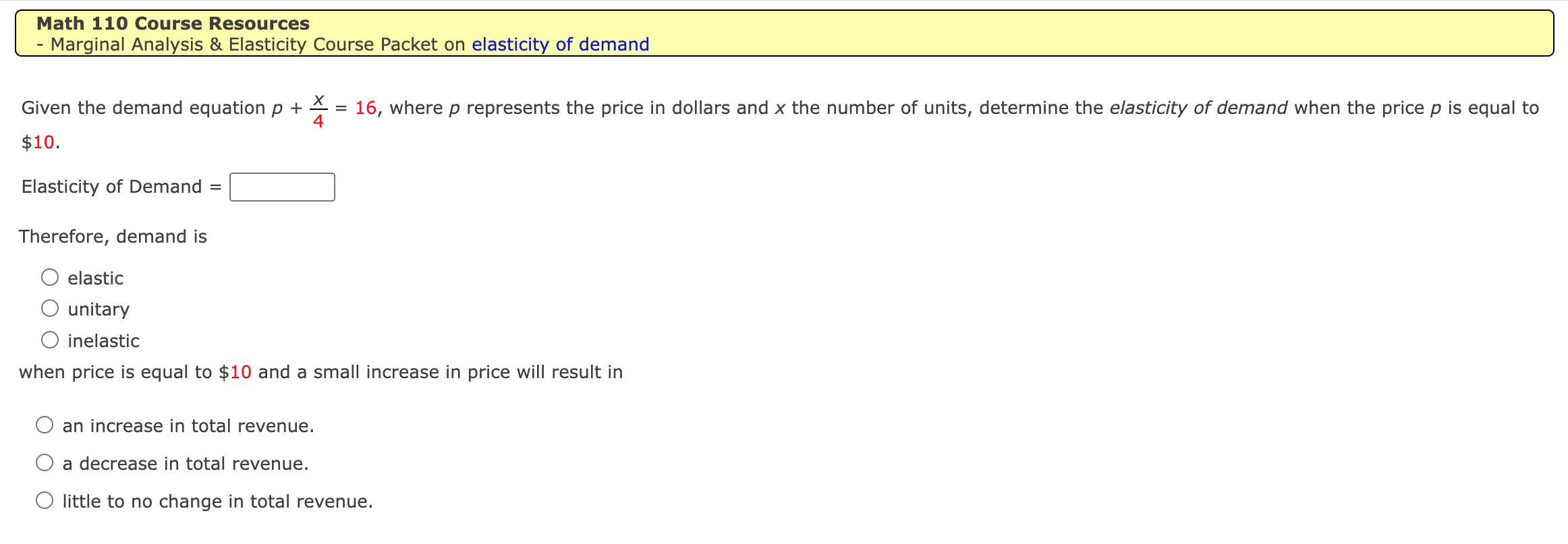 if production and sales increase by one unit, then total profit will