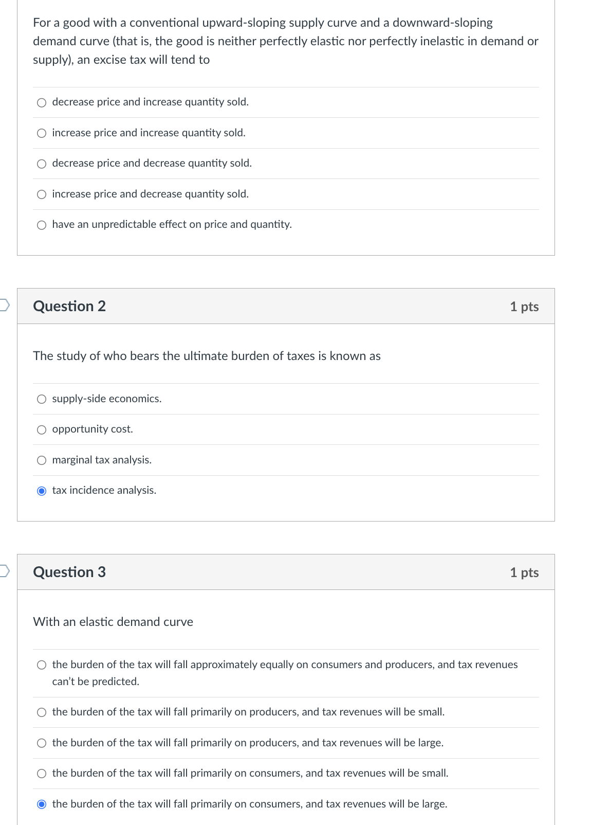  L 9 For a good with a conventional upward-sloping supply curve