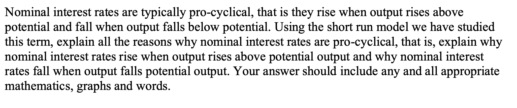 Intermediate Macro Question, looking for any advice on how to answer