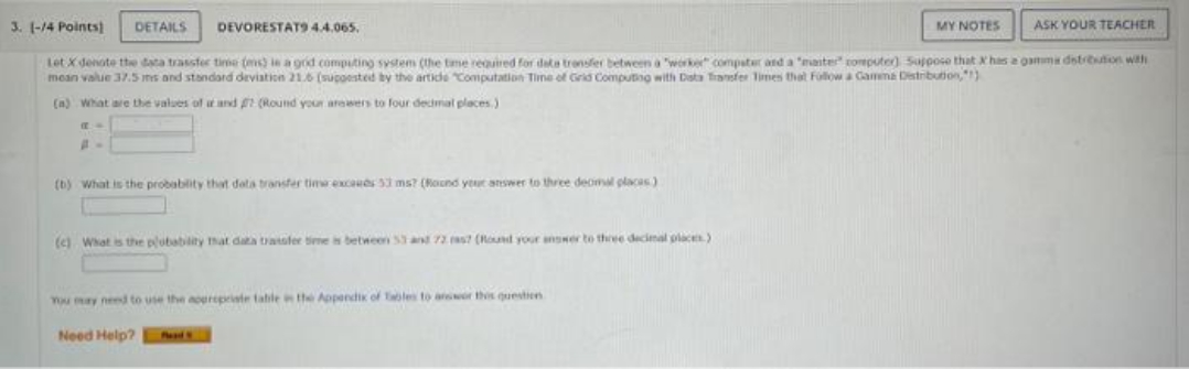 values in this question 37.5,21.6,53 , 72 3. 1-/4 Points) DETAILS