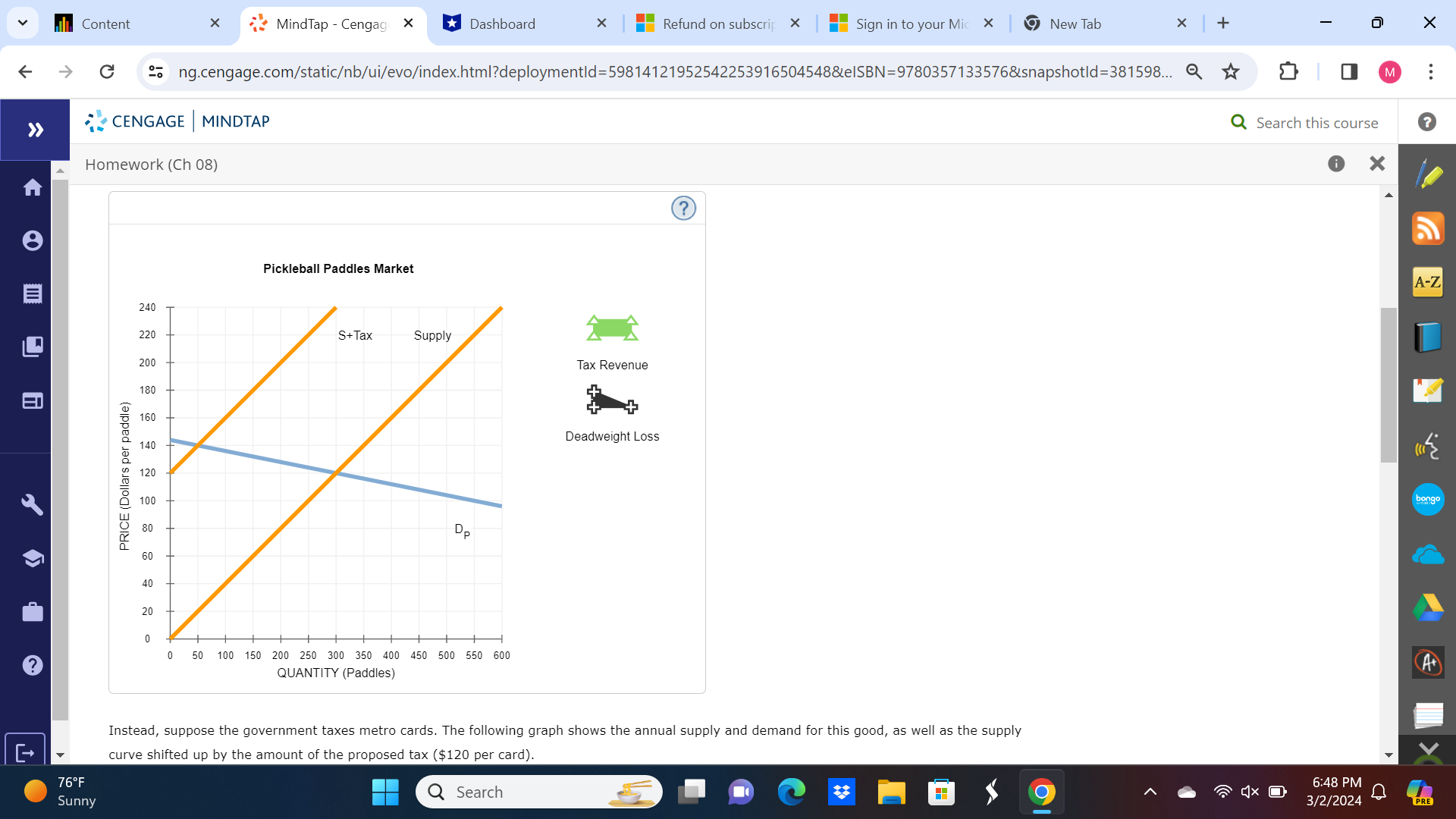 pickleball paddles is shown by Dp (on the first graph), and the