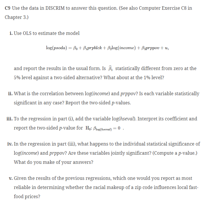 Stata code in the field assigned to the very last question on