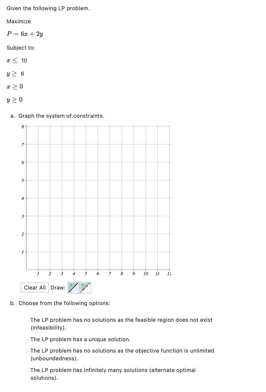 = 10x + 2y Subject to: xty z 15 2xty - 8